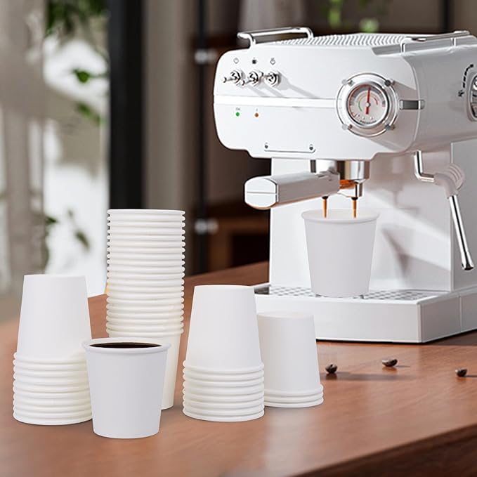 SIUQ 600 Pack 4 oz Paper Cups, Disposable Mini Bathroom Mouthwash Cups, Hot/Cold Drinking Cups, White Disposable Paper Cups for Bathroom, Home, Party, Office, Picnic, Travel