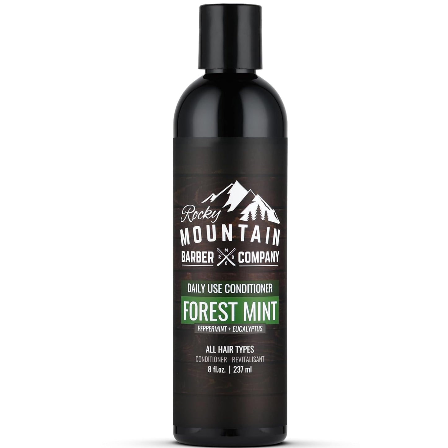 Rocky Mountain Barber Company Men's Conditioner - Tea Tree Oil, Peppermint & Eucalyptus for All Hair Types - 8oz