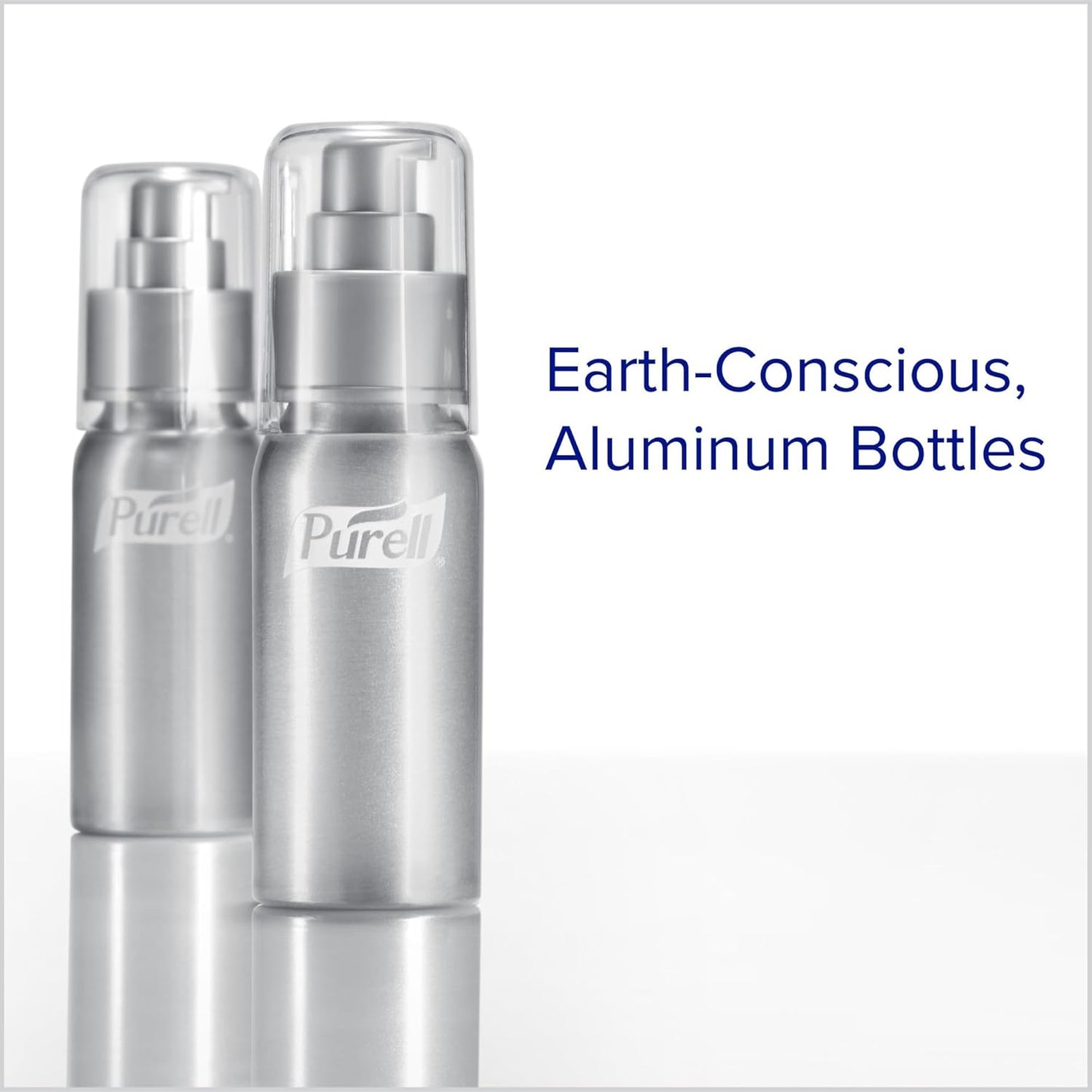 PURELL Advanced Hand Sanitizer Naturals + Refillable Aluminum Bottles, (2) 2 fl oz Travel-Size Bottles (Shipped Empty) and (1) 24 fl oz Refill (Pack of 1) – 3282-12KIT-EC