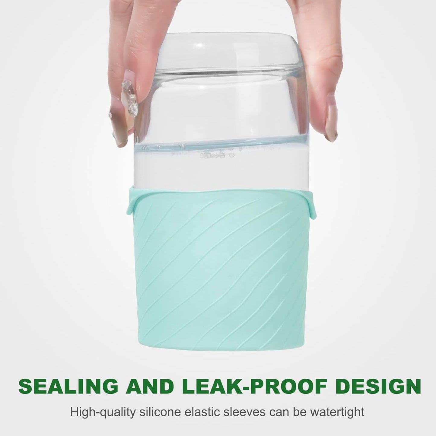 Bottle Covers for Travel, Leak Proofing, Travel Size Container Silicone toiletry sleeves, Leak Locks Travel Accessories for Shampoo Wash Body Bottles and other beauty and personal care(8pcs)