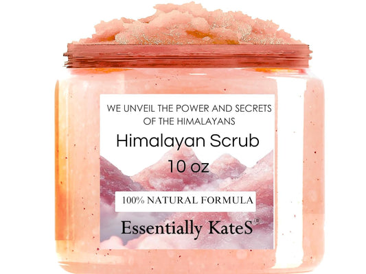 Himalayan Salt Scrub 10 oz - UNCOVER ULTIMATE SKIN HYDRATION and bestow glowing, healthier skin - The best stocking stuffer.