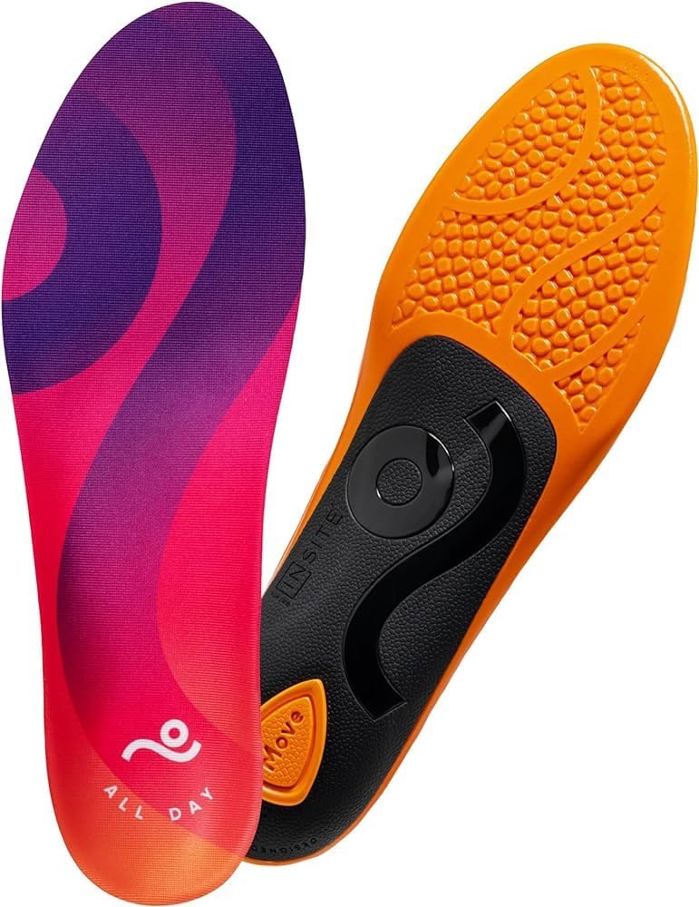 MOVE All Day Comfort Insole - Extra Plush Foam Insole for Stress Reduction on Feet, Knees, Back, Shock Absorbing, Walking, Foot Cushion, Comfort, Arch Support, and Work Boots (M10-10.5/WM11.5-12)