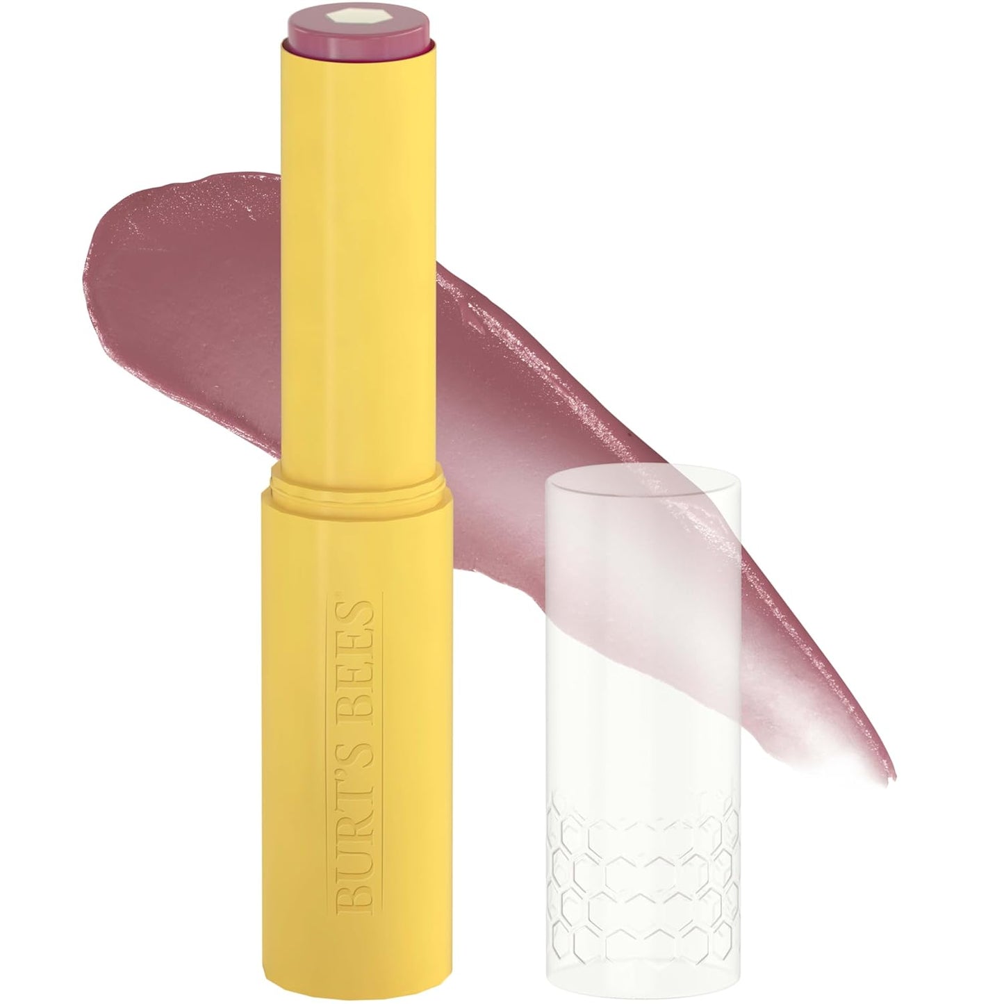 Burt's Bees Tinted Boosted Balm, Misty Mauve, Hydrating Tinted Lip Balm with Vitamin C, E, and F Core, 24 Hour Lip Moisturizer with Responsibly Sourced Beeswax, 100% Natural Origin, 1 Count, 0.16oz