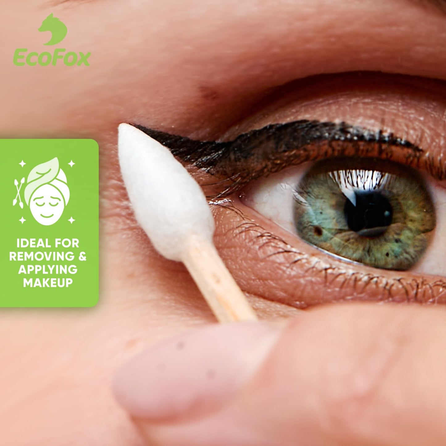 Precision Tip Cotton Swabs 200 Count | Organic & Biodegradable Pointed Cotton Buds | 100% Eco-Friendly & Natural | Perfect for Nails & Makeup, Fine Cleaning, Arts & Crafts