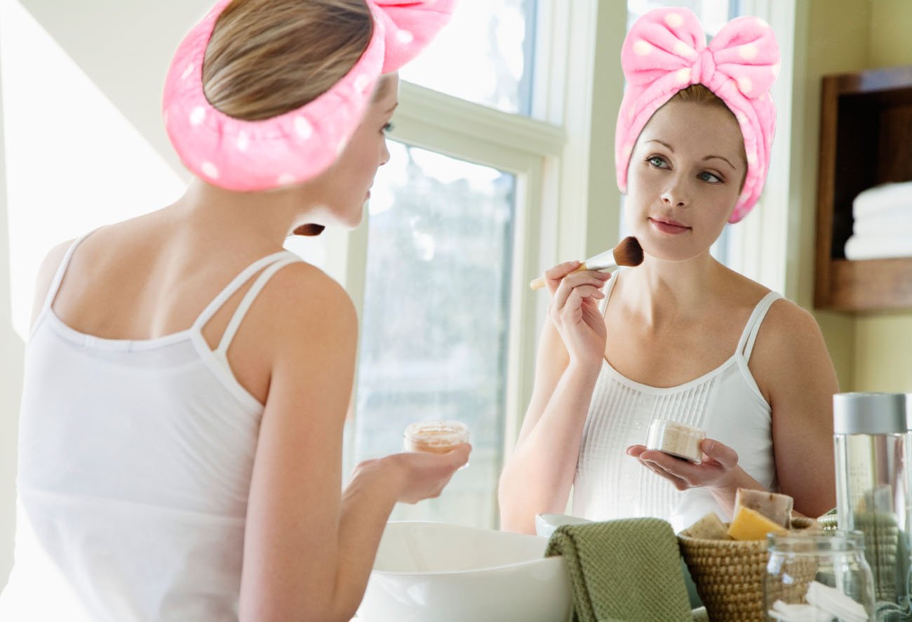 Hairizone Cosmetic Hair Band for Face Washing Shower Spa and Makeup, Soft and Cute Big Bow Headband for Kids and Girls (Light Pink)