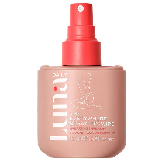Luna Daily Body Cleansing Spray | Hydrating Feminine & Body Mist with Soft Cotton Scent | pH-Balanced, Gentle & Moisturizing | For Intimate Care, Underarms & Travel Freshness, 100ml