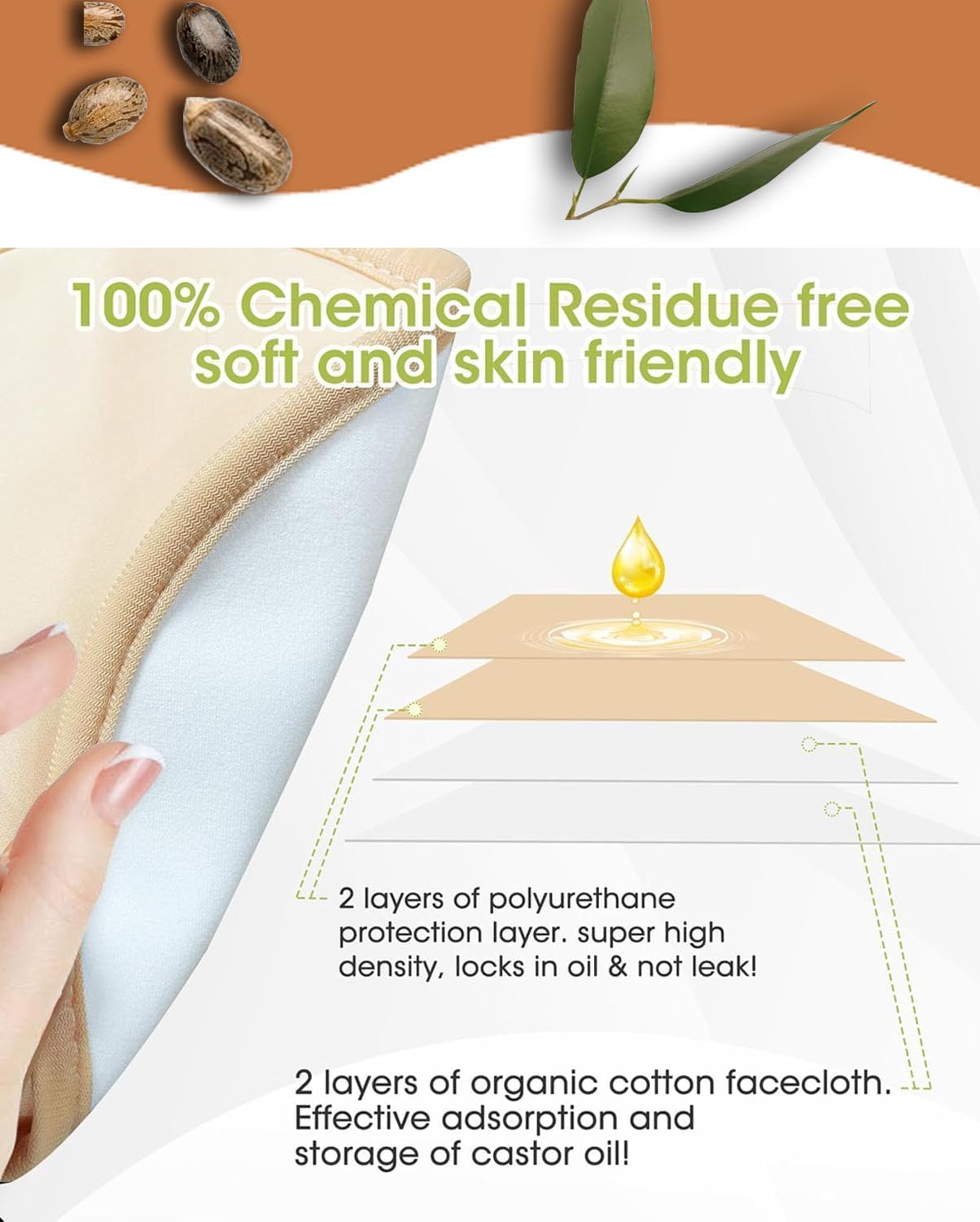 9-Piece Organic Cotton Body Wrap Kit - Multi-Size Thermal Packs for Neck, Back, Knees & Feet (Castor Oil Compatible) - Reusable Soothing Relief Set 2025