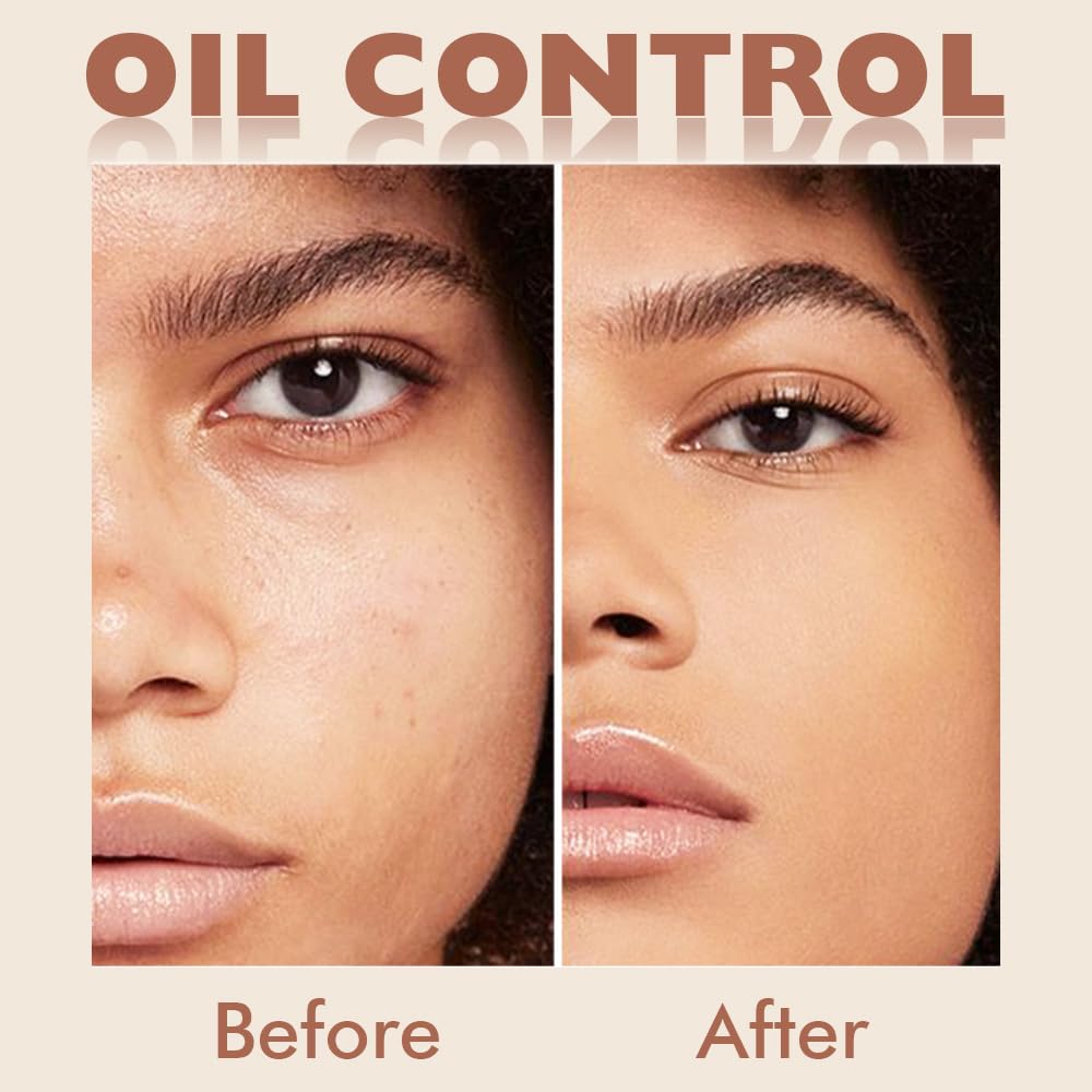 Oil Control Matte Perfection Face Powder Compact For Women, Matte Smooth Flawless Setting Powder Makeup, Polvo Compacto De Maquillaje, Waterproof Long Lasting, 0.35Oz, (220 Sand, 1)