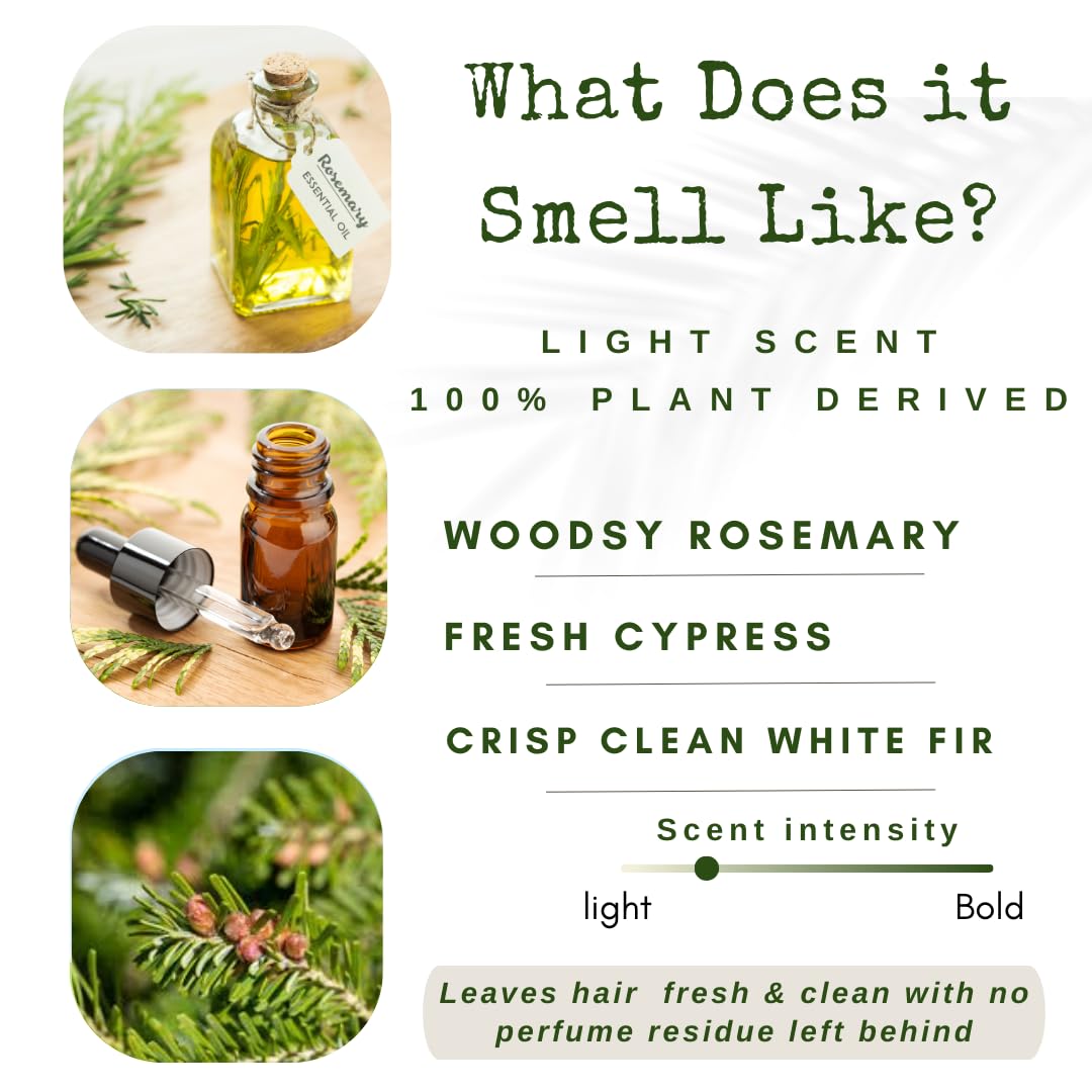 Shampoo Bar | Growth and Volume for Thin Hair | Rosemary, Biotin, Castor Oil | Travel Essentials | Handmade in USA 1-pk