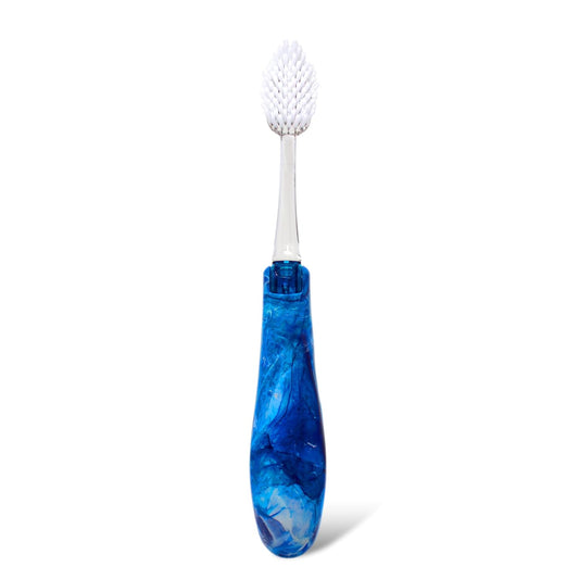 RADIUS Toothbrush Tour Travel Brush, Arctic Ocean, BPA Free and ADA Accepted, Designed to Improve Gum Health and Reduce The Risk of Gum Disease, 1 Pack