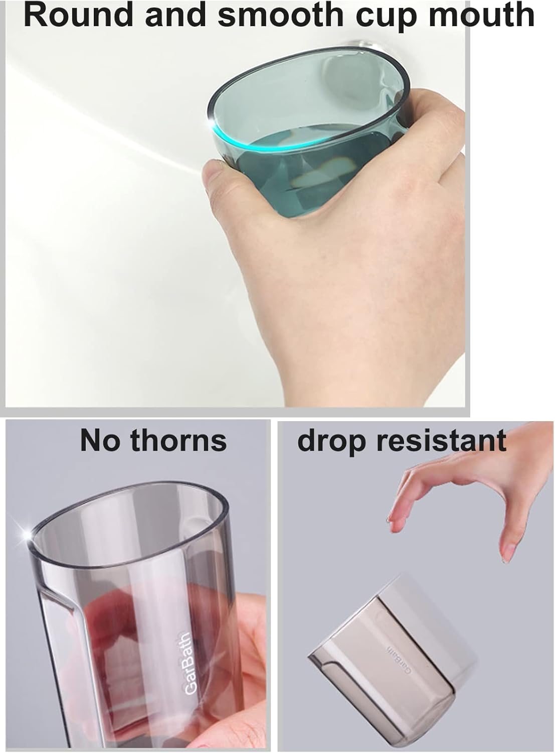 Travel Toileting Cup, Transparent Mouthwash Cup, Portable Toothbrush Case with Cover, Bathroom Toiletries Toothpaste Toothbrush Storage Box for Travel Camping Home School Business Trip