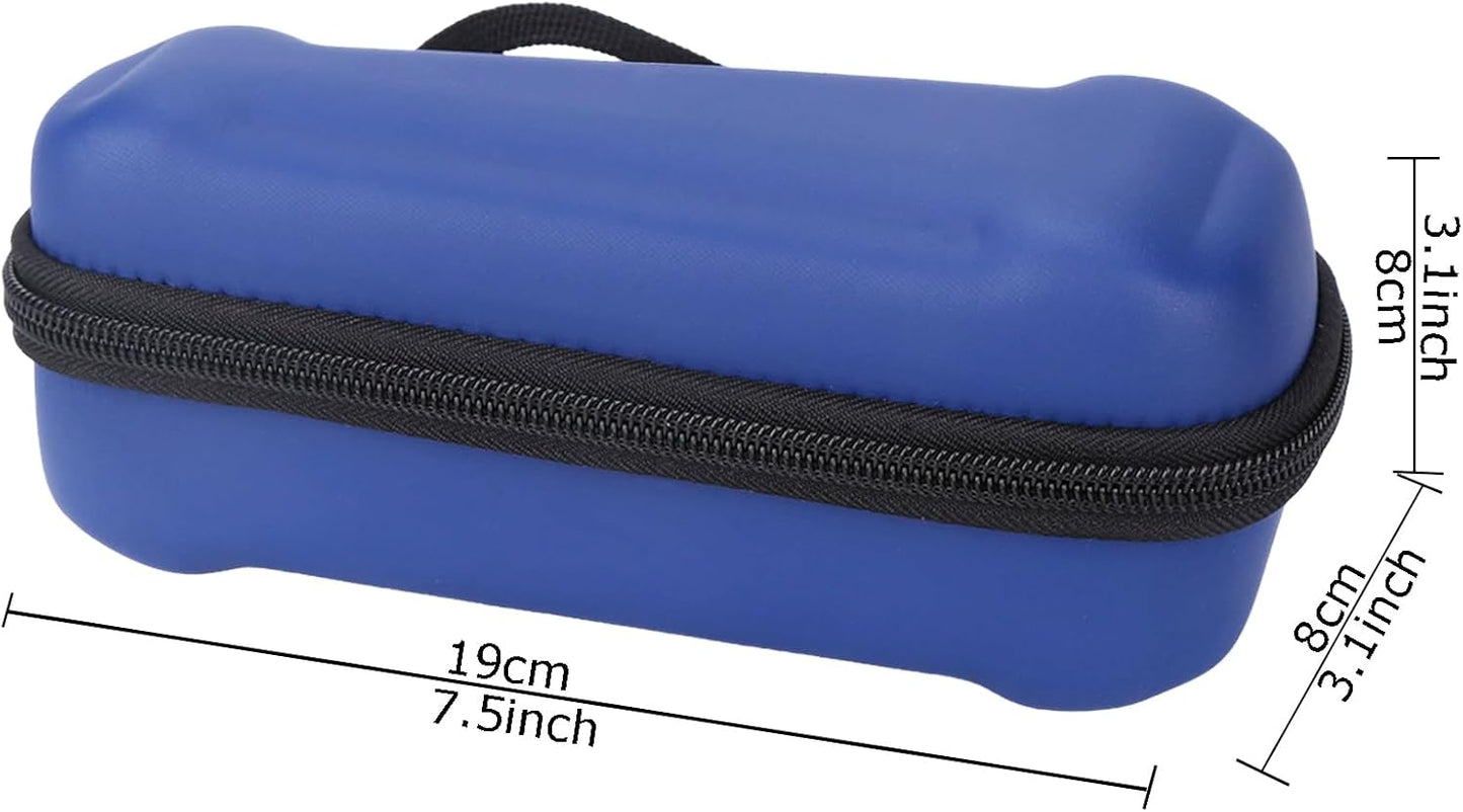 Hard Storage Case for Krovena Electric Shaver/Philips Norelco Norelco Shaver Series 2100 2300 3500 6800 3100 5500 5100 5100 5300 5700 6880 7000 7100 7200 Rotary Shaver (Case Only) (PU, Blue+Black)