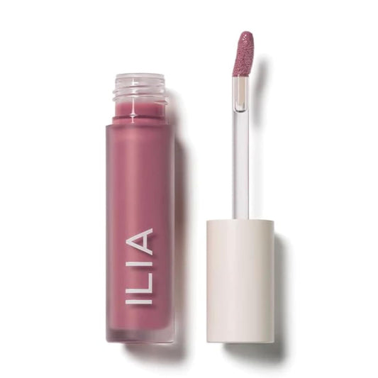 ILIA - Balmy Gloss Tinted Lip Oil | Smoothing Lip Color, Never Sticky | Hydrate, Plump + Moisturize with Hyaluronic Acid | Vegan, Cruelty + Gluten-Free (Maybe Violet, 0.14 fl oz | 4.3 ml)