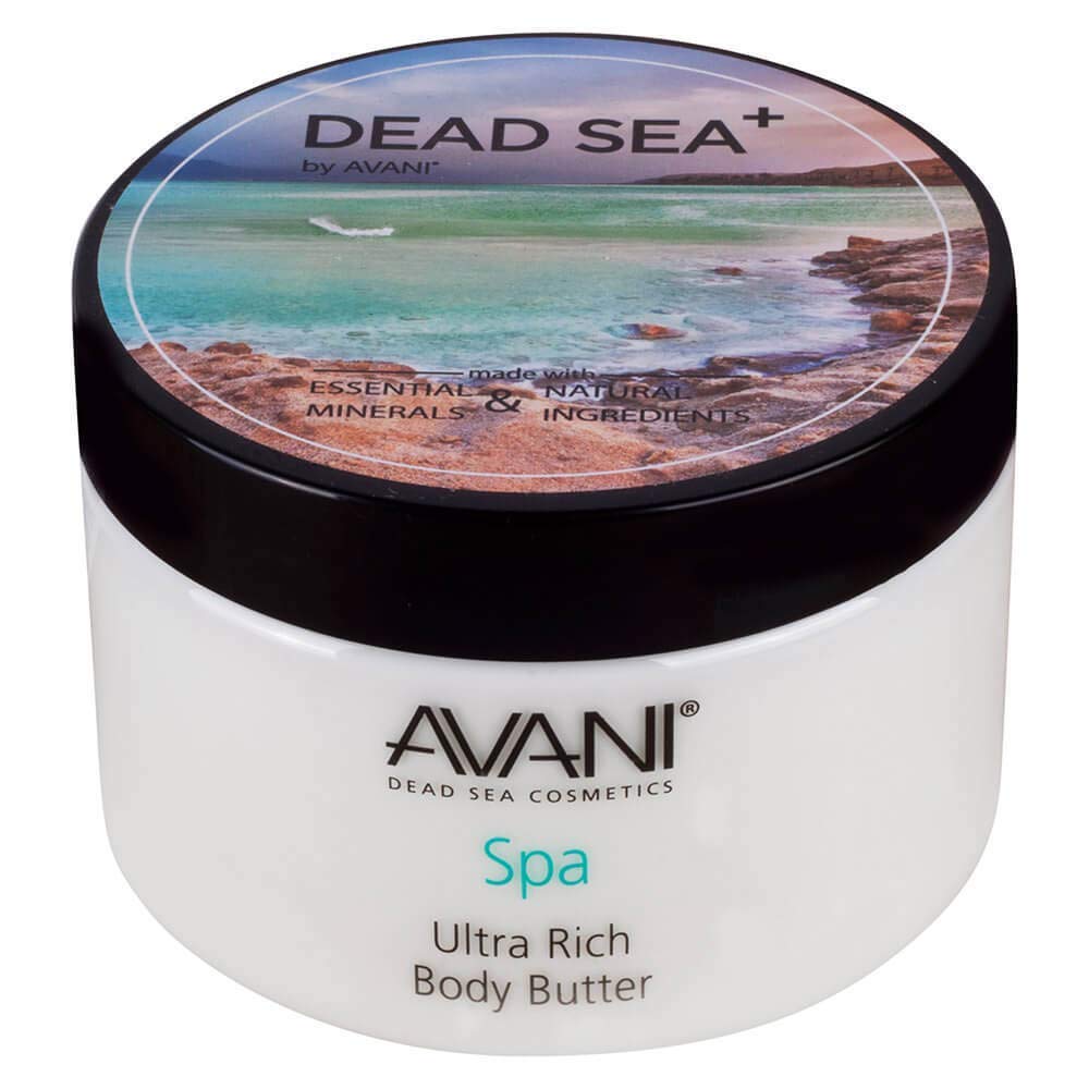 Avani Ultra Rich Body Butter-Dead Sea Salt, Aloe Vera,Vitamin E, Shea, Jojoba, Sunflower, Olive Essential Oil-for All Skin Types-Pear/Apple Fragrance