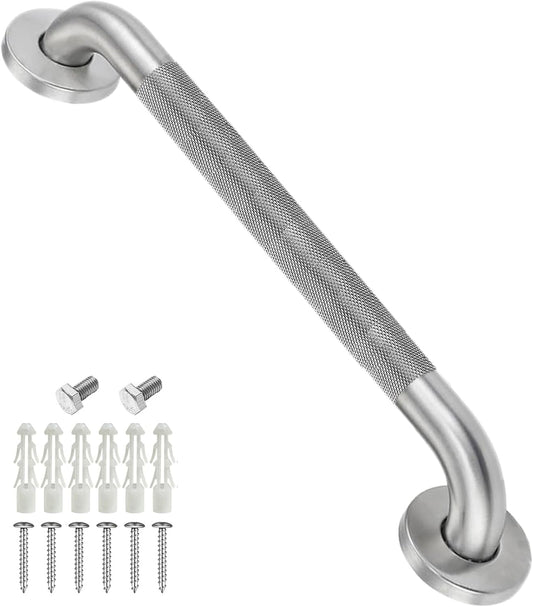20 Inch Shower Grab Bar, Anti Slip Grab Bar for Bathtubs Showers Toilet, Safety Stainless Steel Shower Handles Hand Rail for Senior, Elderly, Handicap, Pregnant, Children