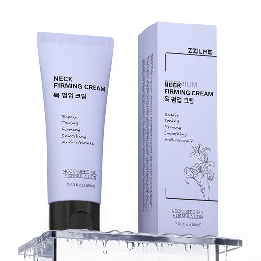 Premium Neck Firming Cream – Lifting & Tightening Treatment for Décolleté and Chest, Anti-Aging Neck Cream Reduces Fine Lines and Sagging, Gift for Women & Men, 2.03 Fl Oz