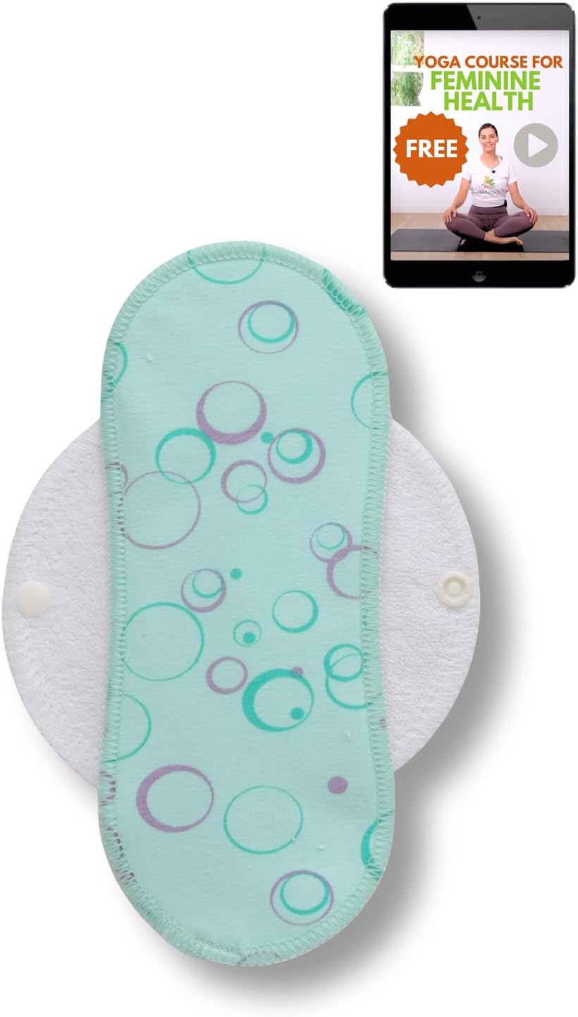 Made in EU - Ultra-Light Reusable Panty Liner (Small, 1-Pack) – High-Temp Washable Cloth Panty Liner for Women – Comfortable & Breathable Organic Cotton Keeps You Fresh & Dry for Daily Discharge