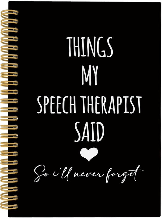 CUANFDDSF Speech Therapy Gifts Notebook, Mental Health Therapy Journal Notebooks for Women, SLP Speech Language Pathologist Gifts,Writing Pads， Mental Health Hardcover Spiral Notebook 5.5x8.3 Inch