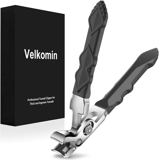 Long Handle Toenail Clippers for Seniors Thick Nails -Heavy Duty, Super Sharp & Durable Large Fingernail Toenail Clippers for Men Women, 18-Month Replacement Warranty