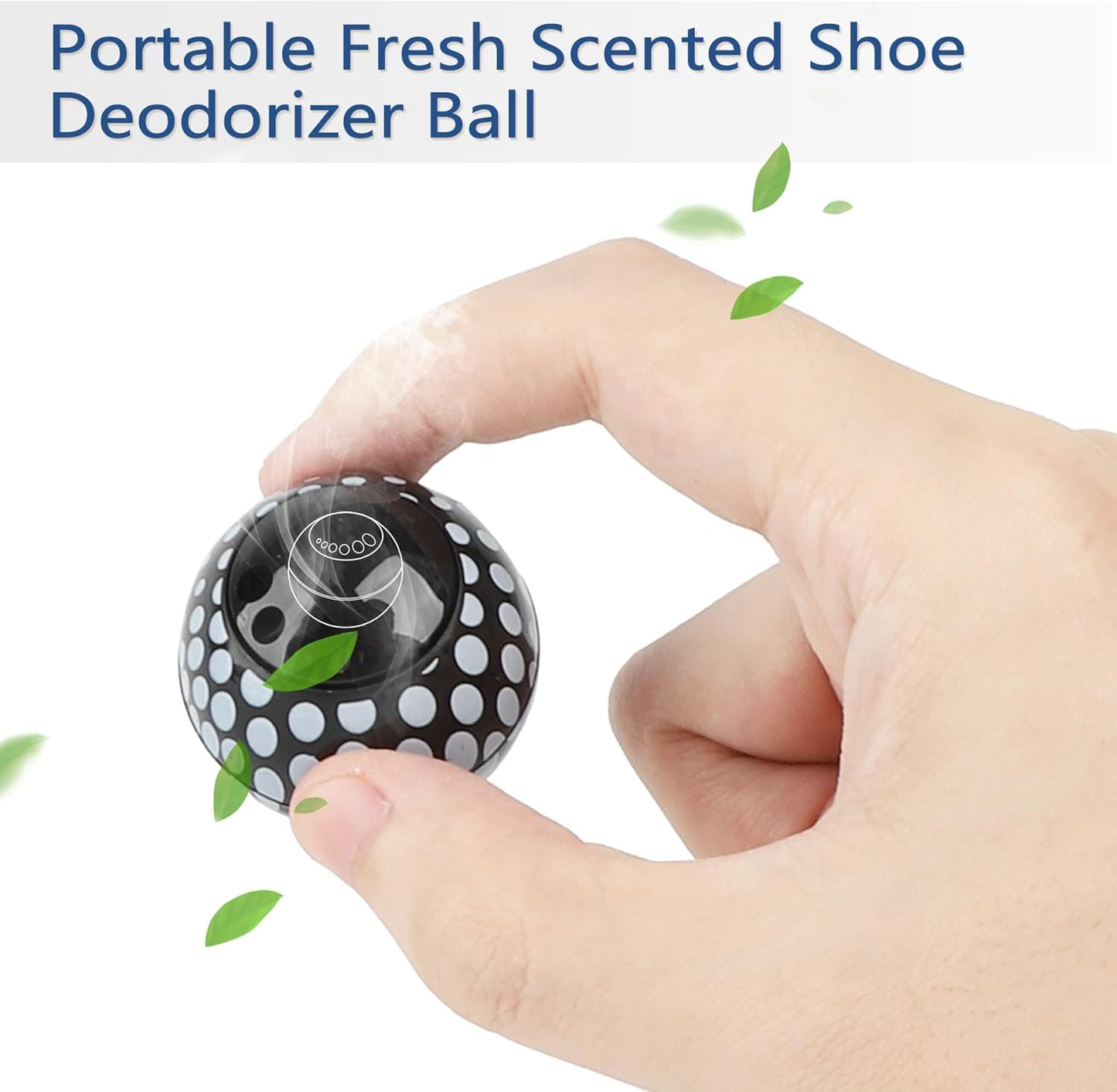 Knixmax Sneaker Deodorizer Shoe Freshener Balls, Gym Bags Lockers Car Air Fresheners, Boot Deodorant Balls Odor Eater Shoe Deodorizers 6 Packs Fresh Linen Black White