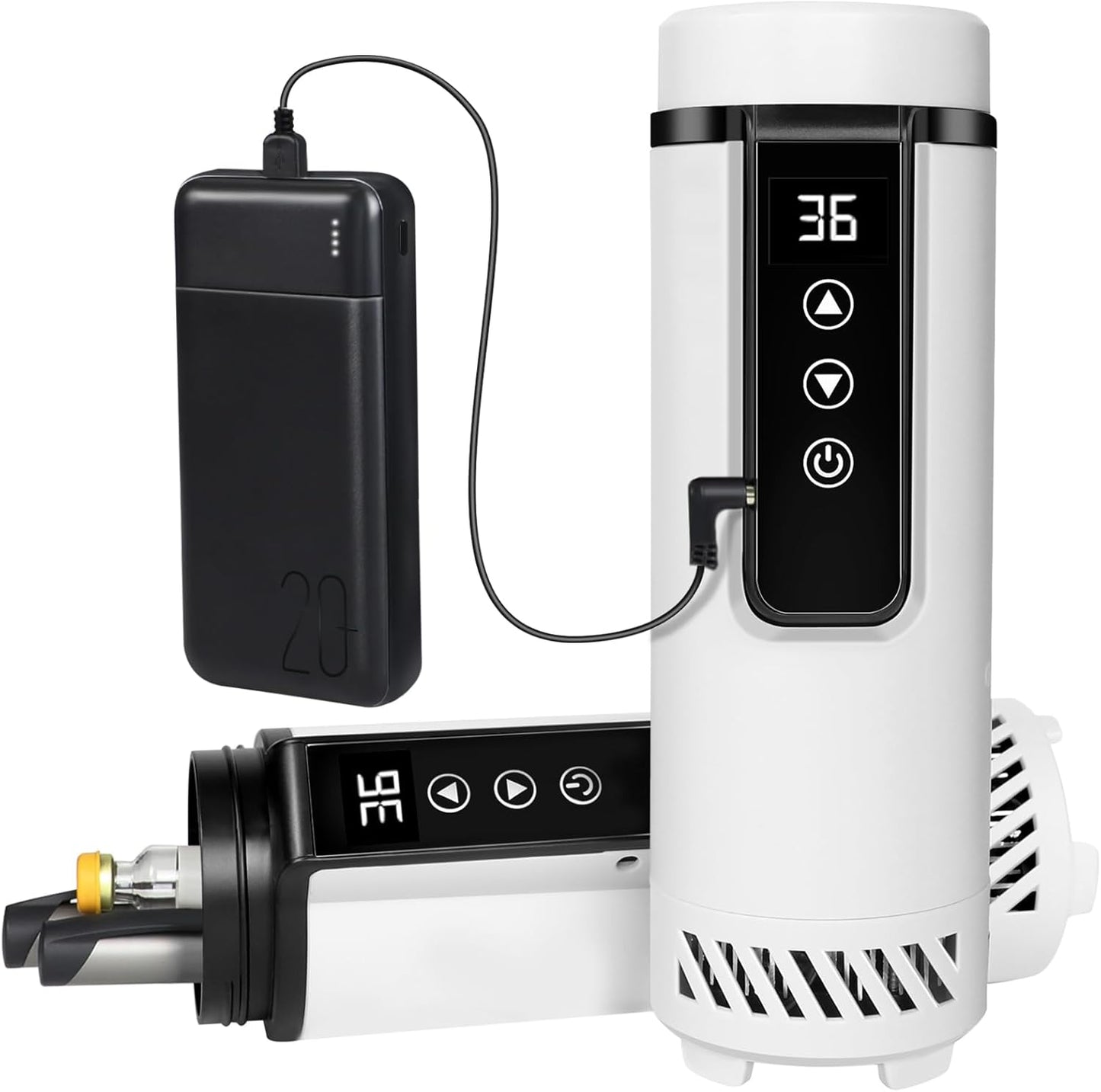 Insulin Cooler Travel Case Tsa Approved, USB Charger Diabetes Travel Case Medicine Organizer, 1-7 Pens Medication Cooler Refrigerated Medicine Box for Diabetic Supplies Carrying (White)