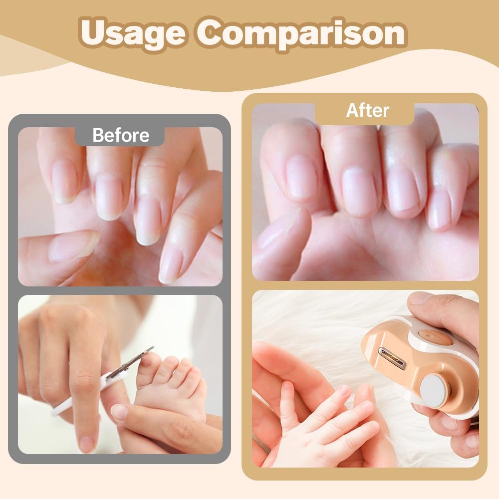 3 in 1 Electric Polishing Automatic Nail Clippers, 2025 New Electric Nail Trimmer Clippers for Fingers and Toes with 2 Adjustable Speeds, Electric Toe Nail Cutter for Thick Toenails Seniors (Black)