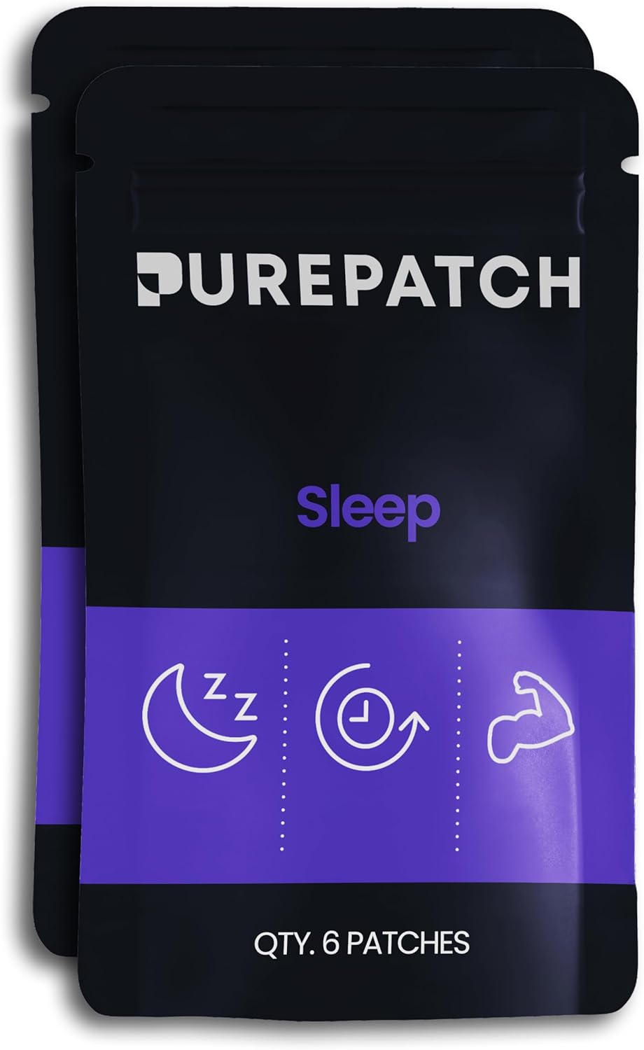 Pure Patch Sleep Patch – Plant-Based Vegan Topical Patch – Magnesium Glycinate – GABA – L-Theanine – Apigenin – Non-Ingestible – Water-Resistant – Gentle on Skin – Gluten Free – Made in USA –12Patches