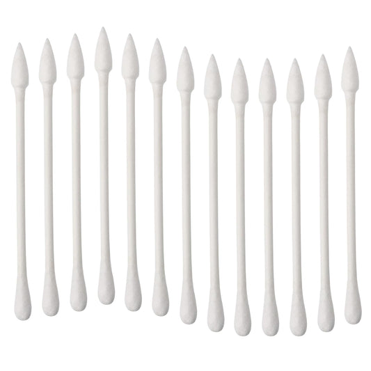 Pointed Tip Cotton Swabs, 800 Count Double Precision Tips Cotton Swabs Round Head Cotton Buds with Paper Stick, Cotton Buds for Makeup, Personal Care, Crafts