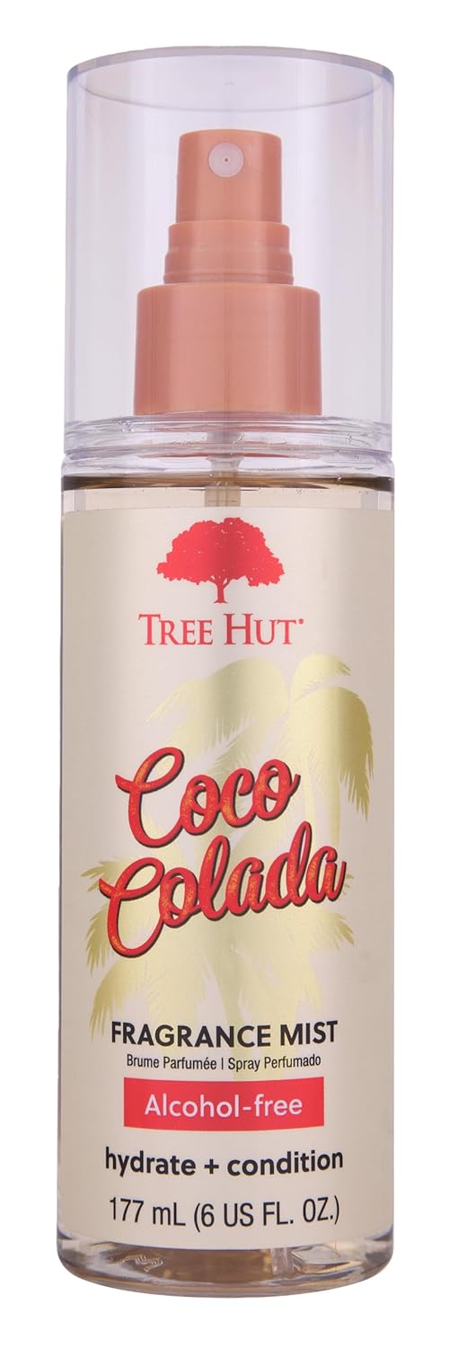 Tree Hut Fragrance Mist - Coco Colada - 6 fl oz - Hydrating, Alcohol-Free Formula - Summer Scent with Coconut, Pineapple, and Coconut Milk Notes