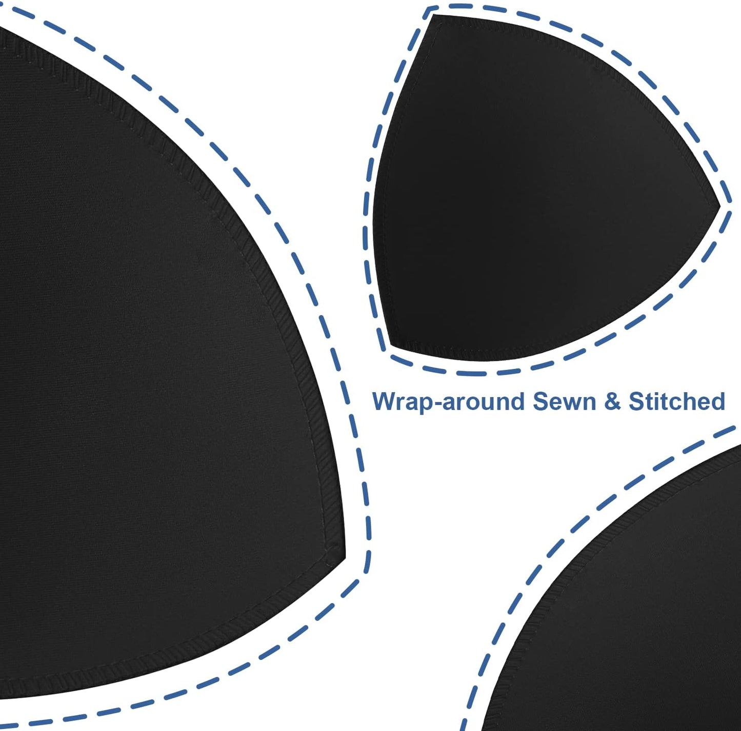 Bra Pad Insert,Removable Sport Bra Cup Triangle Breathable & Reusable Bra Pad for Yoga Bra,Swimsuits,Bikini