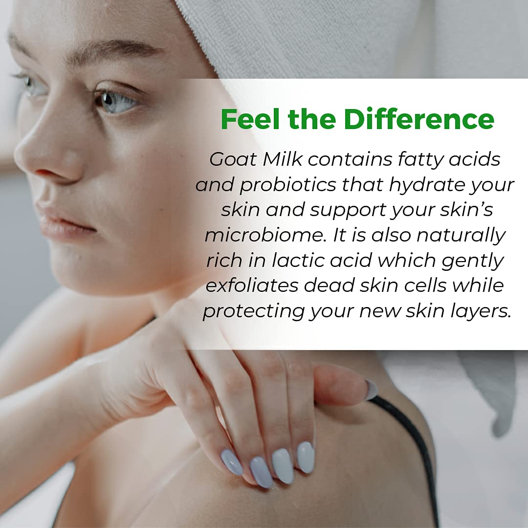 Legend's Creek Farm, Goat Milk Body Butter - Hydrating Natural Body Moisturizer with Organic Shea Butter & Grape Seed Oil - 8 Oz Purifying & Toning Whipped Body Butter (Sea Salt & Sage)