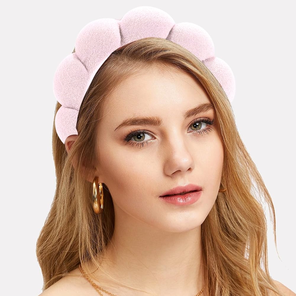 Spa Headband Material, Unique Design, Size, Widely Used, Reminder, Light Pink
