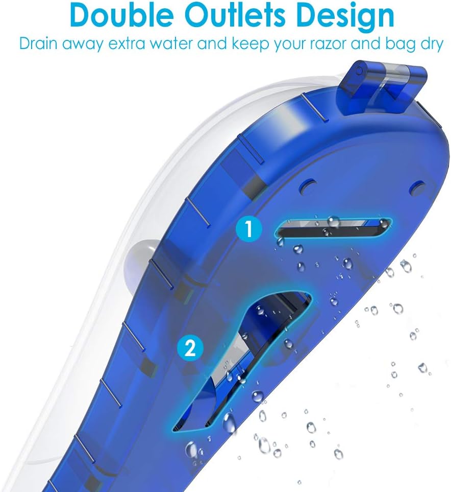 Razor Case Compatible with Gillette Proglide Fusion Men's Razor, Travel Protector Case with Carrying Bag - Blue