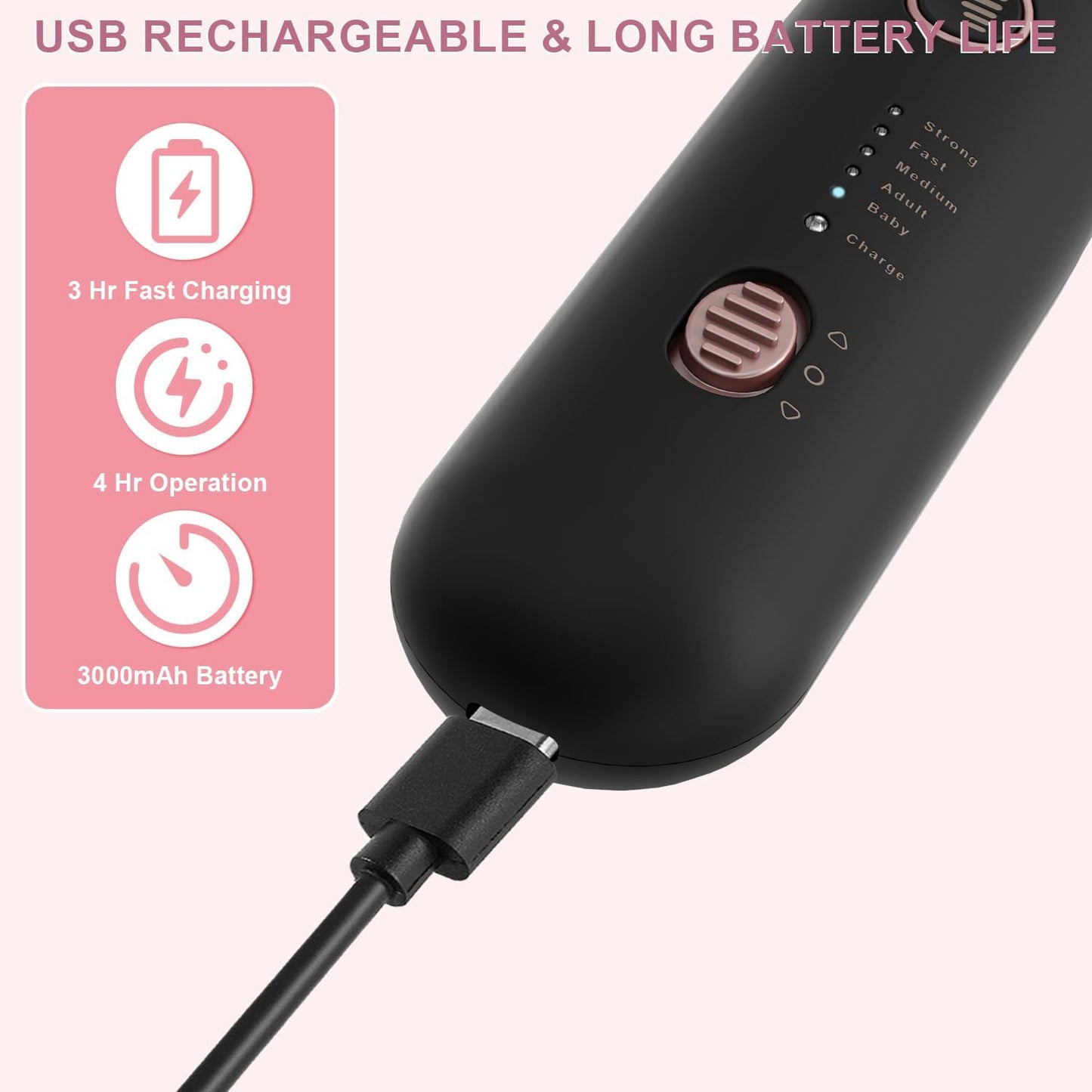 2 Pack All-in-One 9-in-1 Cordless Nail Drill Kit: 100 Bits, 5 Speeds for Perfect Nails at Home & Salon,Black