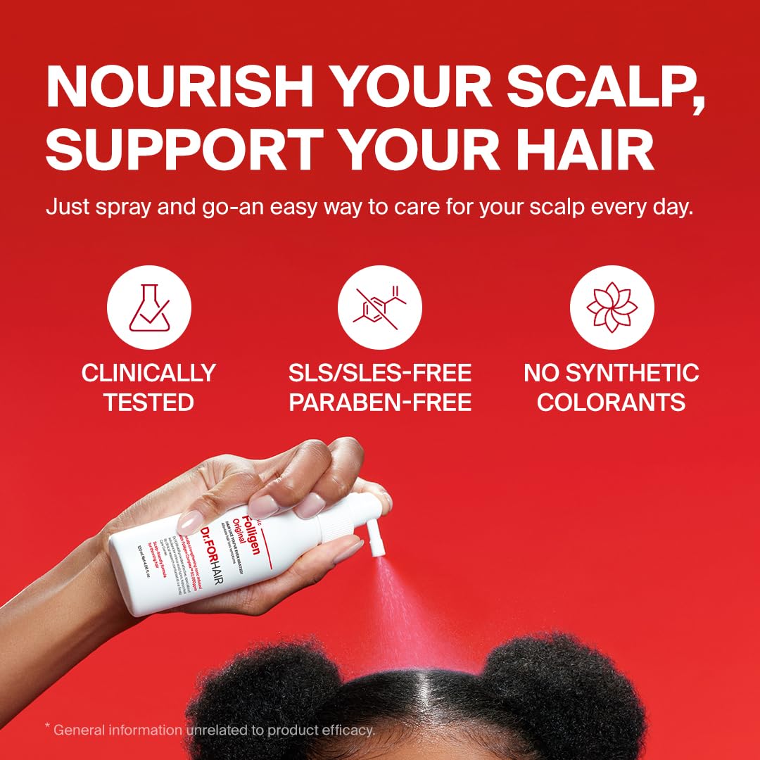 Dr.FORHAIR Folligen Tonic | Scalp Serum for Hair Care | Scalp Care and Nourishment | Revitalizing Tonic for Healthy Scalp & Hair Thickening, 4.06 fl oz