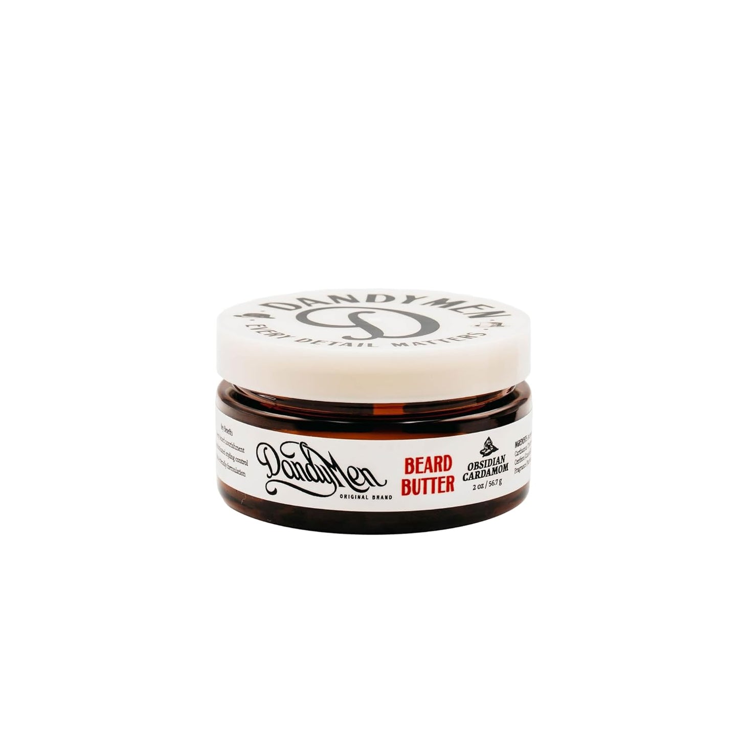 Beard Butter – Deep Hydration and Styling Control with Shea Butter & Argan Oil – 2 oz (Obsidian Cardamom)