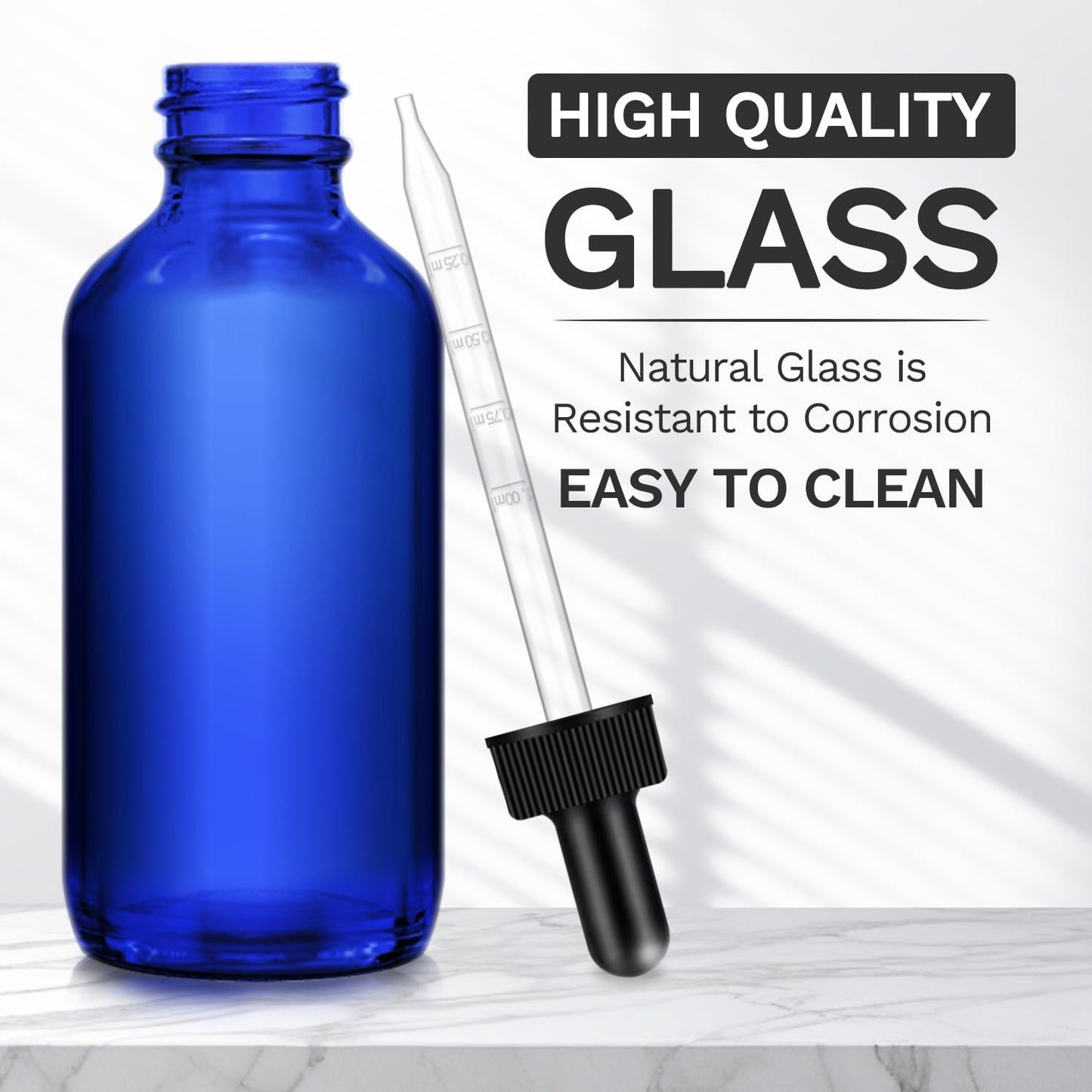 Bumobum Dropper Bottles 4 oz, 12 Pack Glass Tincture Bottles with Dropper for Essential Oils with Funnel, Labels & Pipette (Unbreakable Plastic Eye Dropper)