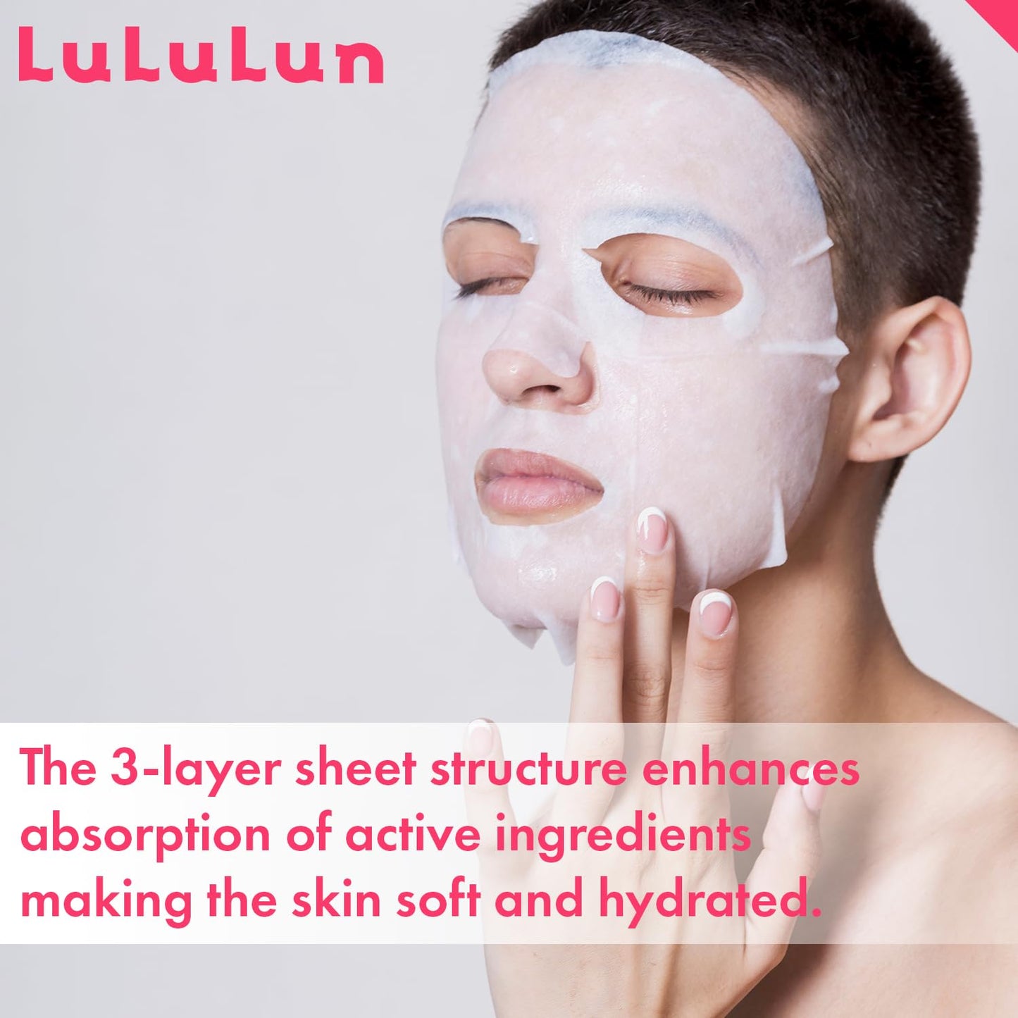 Lululun 32EA Anti Aging Face Mask for Women, Daily Face Masks Skincare & Moisturizing FACE MASK with Rice Extract& Honey, Collagen Face Mask Sheet & Facial Mask & Sheet Mask from Japan PRECIOUS MOIST
