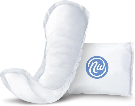 Nexwear Incontinence Pads for Women, Skin-Safe Design, Maximum Absorbency Bladder Control Pads for Leaks, Disposable, Discreet, Individually Wrapped, 13.75 in, 30 Count, 1 Pack