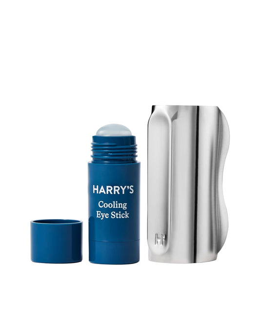 Harry's Cooling Eye Kit for Men - Gua Sha Depuffing Facial Massage Tool and Cooling Eye Stick