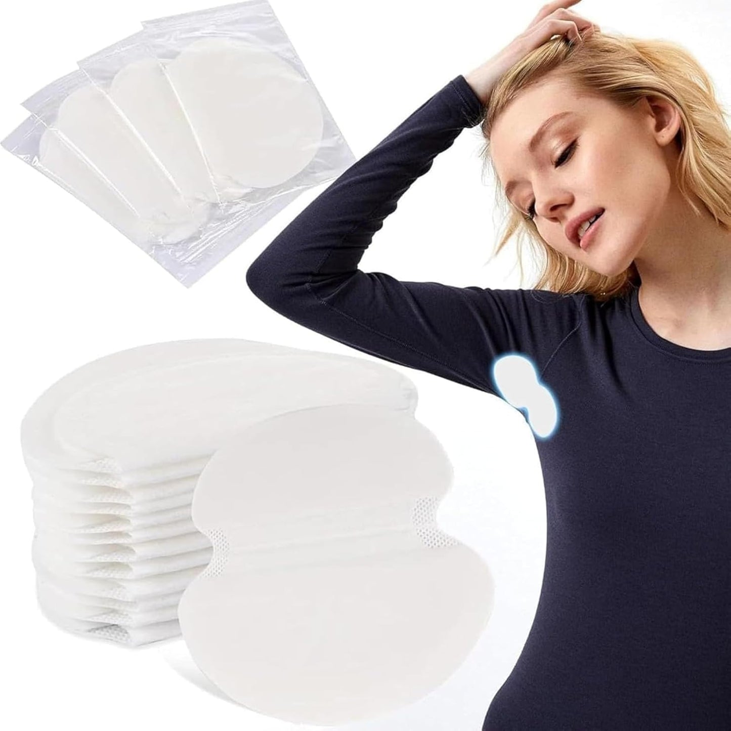 Armpit Sweat Pads, Unadir Underarm Sweat Pads for Women and Men [100 Packs], Disposable Underarm Pads for Sweating Women, With our Disposable Underarm Sweat Shields, Reclaim Your Confidence