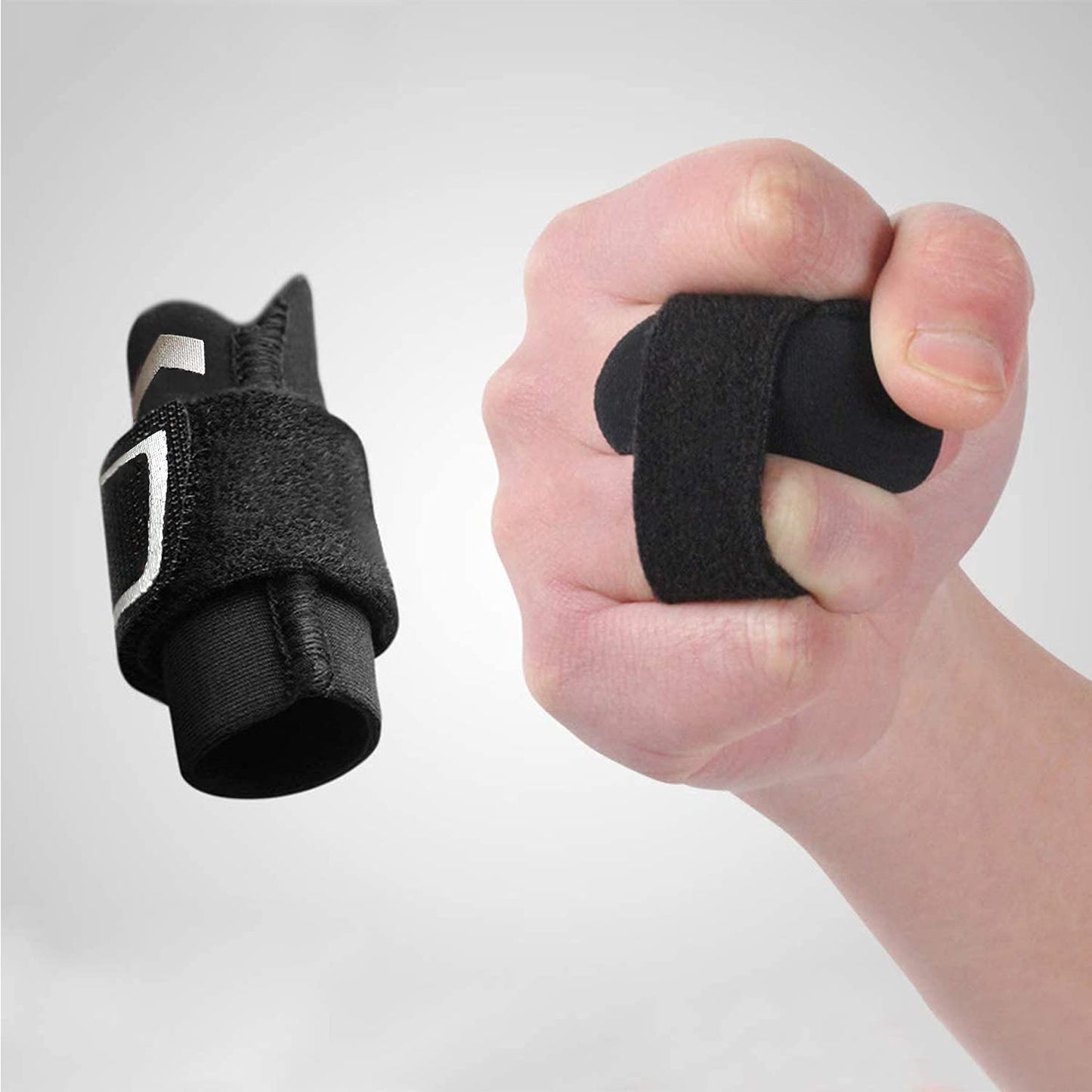 Neoprene Finger Splints Wraps Adjustable Finger Brace Trigger Finger Buddy Splint Mallet Finger Guards for Arthritis Sport Finger Support Sleeves Protector for Basketball Volleyball Tennis