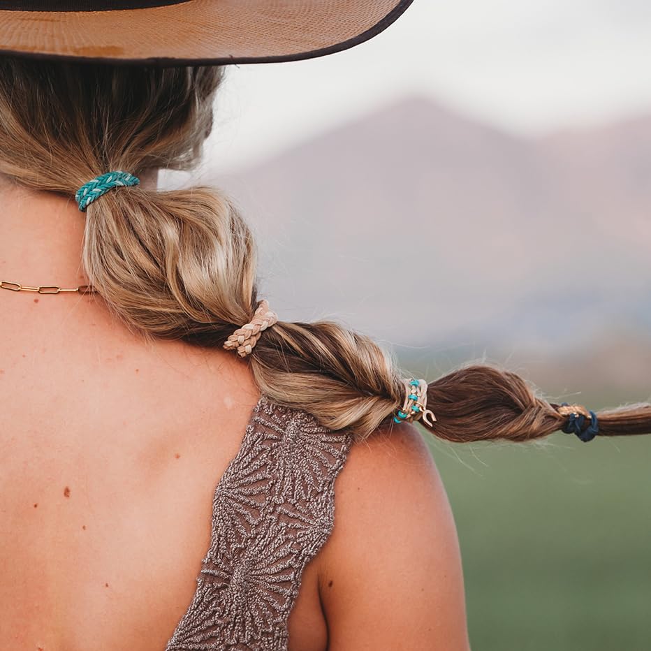 K'lani Hair Tie Bracelets for Women - Elastic Hair Bands That Double as Stylish Jewelry - Stride - Large