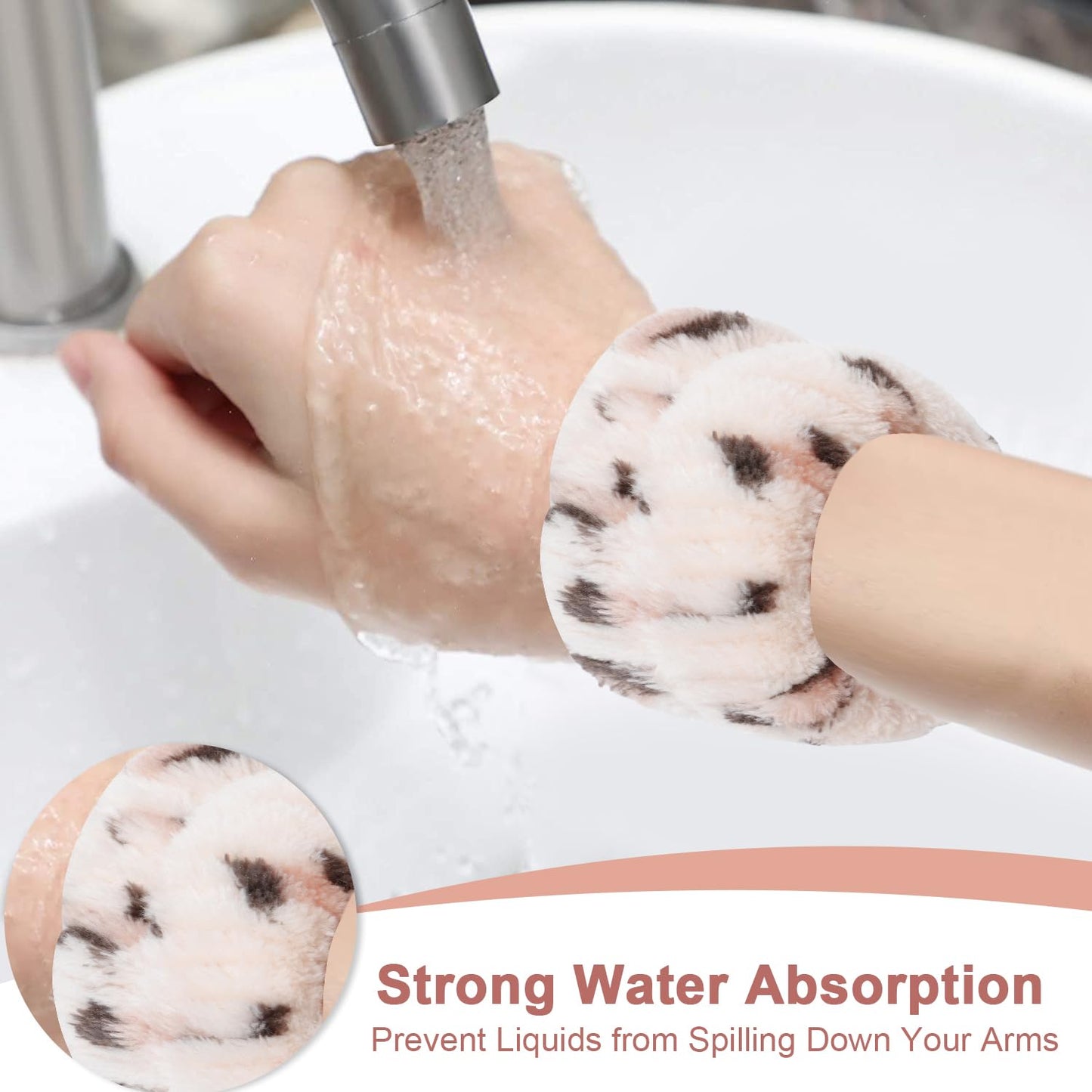 Chanaco Spa Headband, Skincare Headband, Headband for Washing Face, Makeup Headband, Wrist Towels for Washing Face, Face Wash Headband, Teen Girl Gifts Trendy Stuff, Hair Accessories for Women