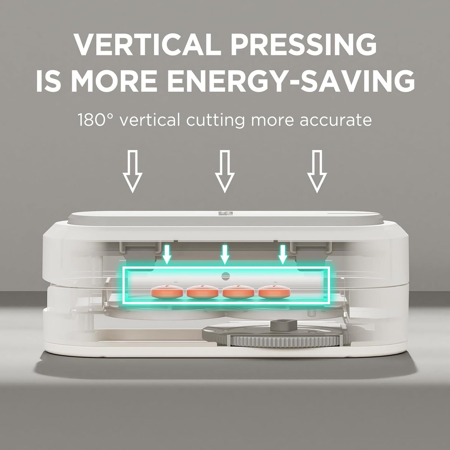 Pill Cutter Splitter for Small & Tiny Pills, Adjustable, Safety Features, Grey