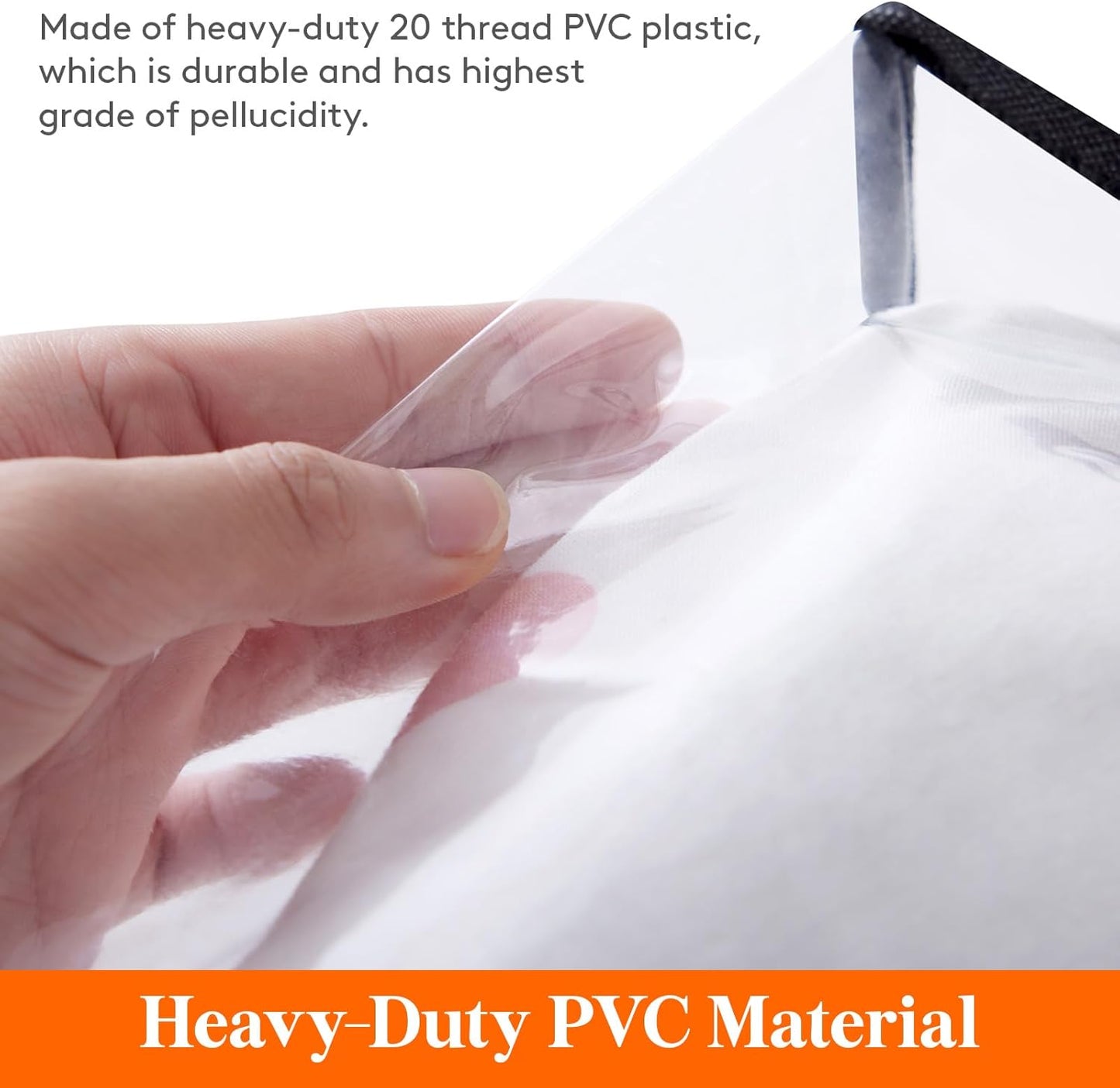 Lifewit 4 Pack Clear Clothes Storage Bags, 40L Plastic Blanket Storage Bag, Vinyl Foldable Moving Bags with Zipper, Closet Organizers and Storage Containers for Bedding, Duvet, Comforter