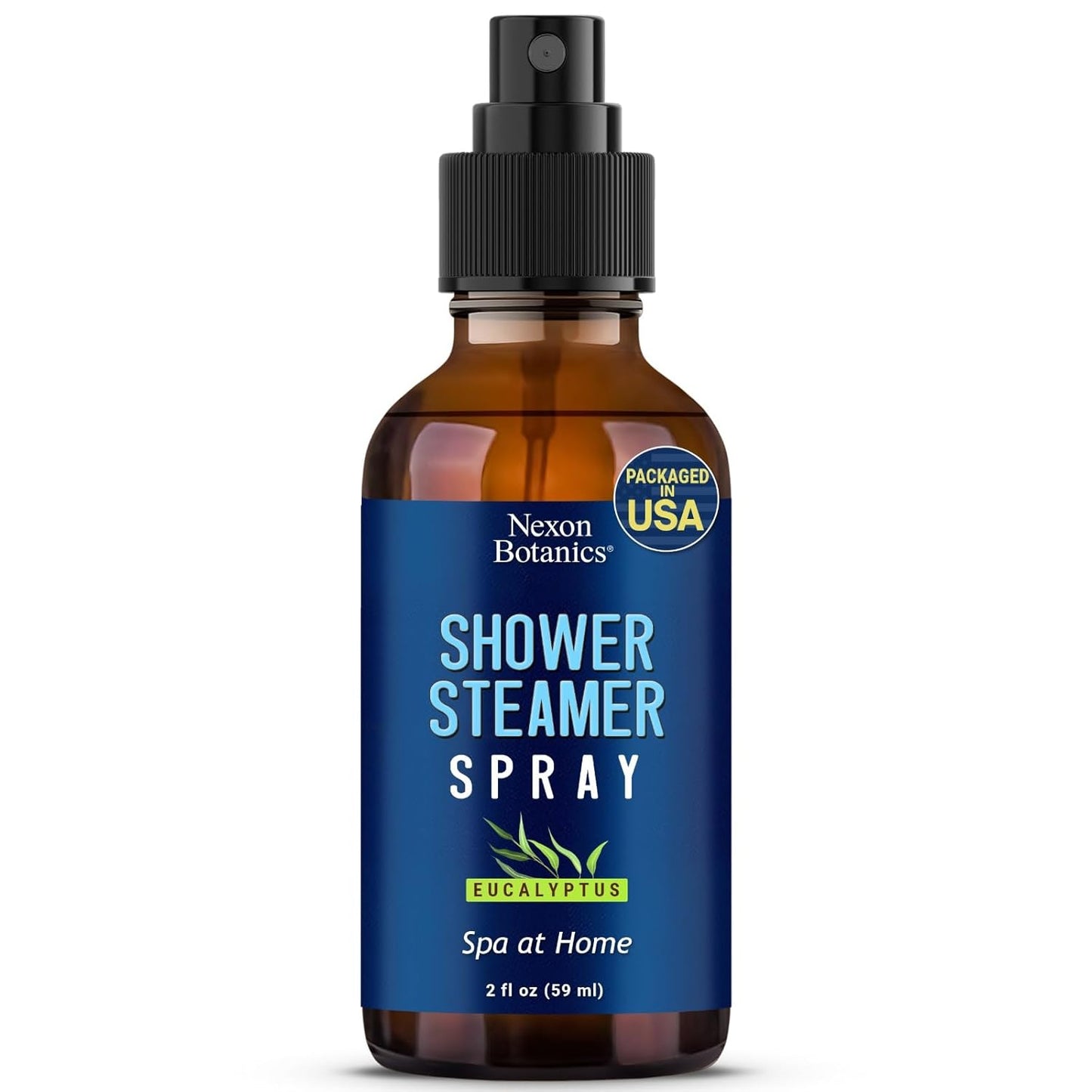 Eucalyptus Shower Steamer Spray 2 fl oz – Aromatherapy Shower Mist with Essential Oils – Eucalyptus Steam Spray for Sauna, Spa, Bathroom & Room – Nexon Botanics