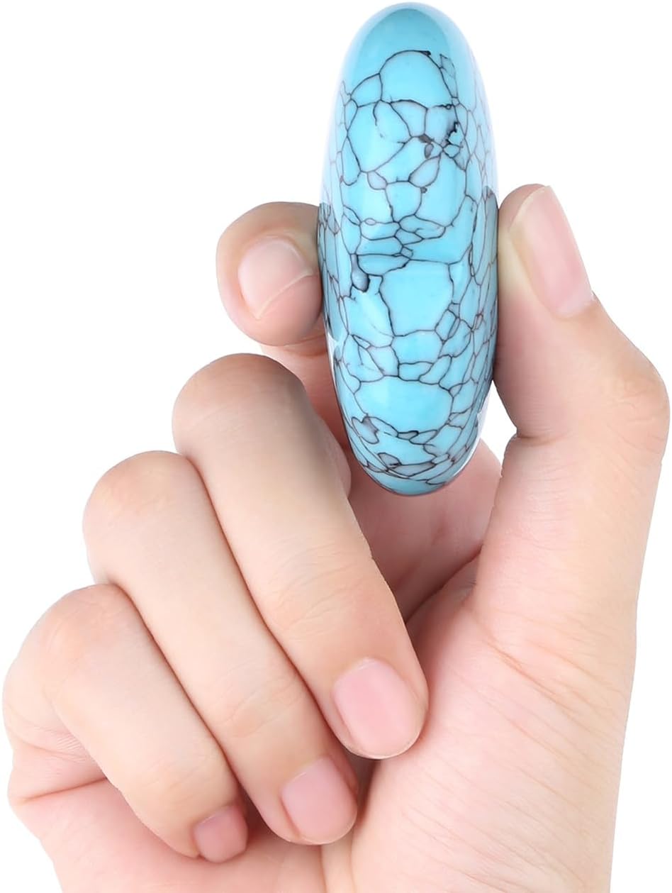 MAIBAOTA 60 mm Green Turquoise Crystals Large Heart Stone Healing Crystals Natural Crystal Heart Reiki Gemstone Polished Heart Shaped Rocks Meditation Mothers Day Crystal Gifts for Mom Her