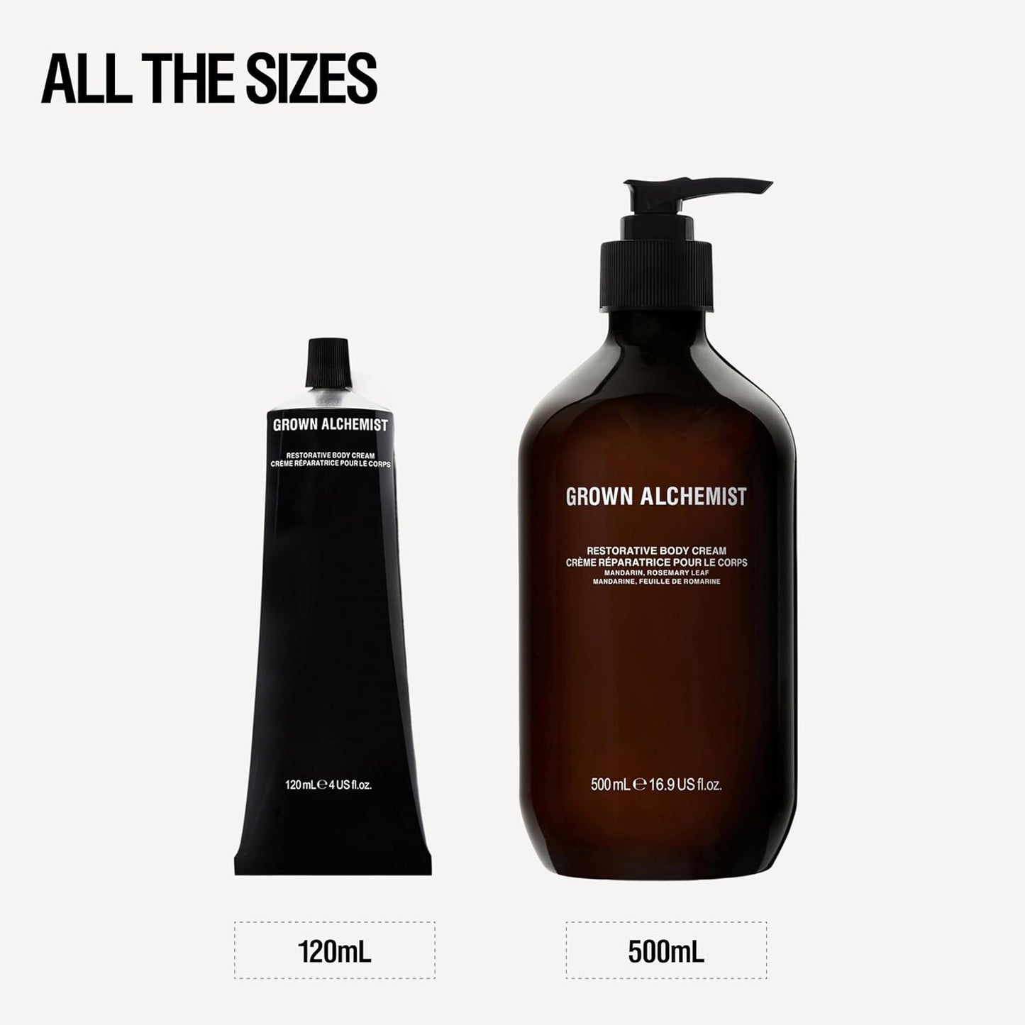 Grown Alchemist Restorative Body Cream with Mandarin and Rosemary Leaf, Moisturizer for Dry Skin, (120ml)