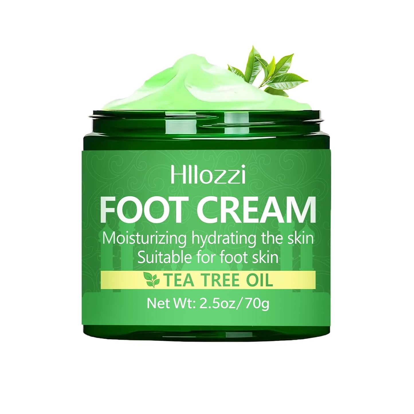 Tea Tree Oil Foot Cream for Dry Cracked Heels and Feet, Ultra-Hydrating Softening Foot Cream, Moisturizes for Healthy Feet, 2.5 oz